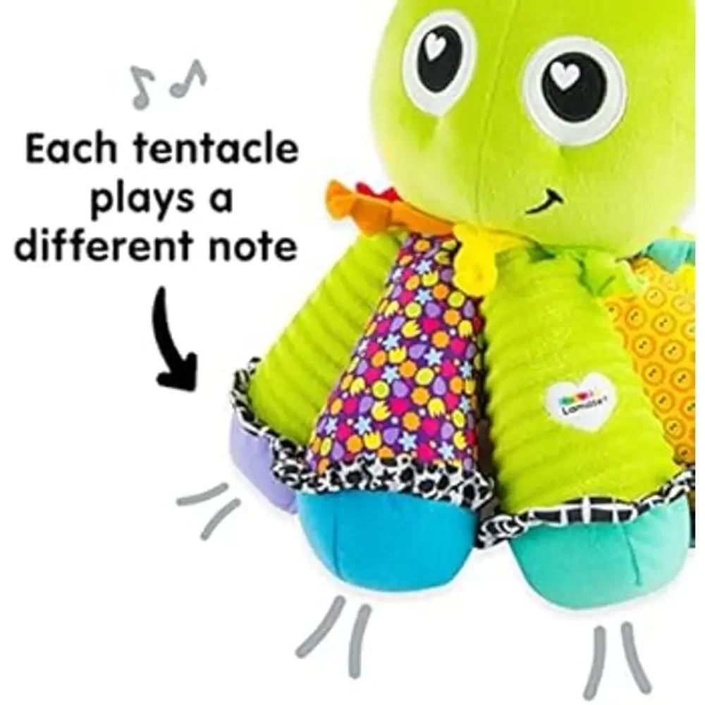 Tomy Lamaze Musical Octopus - Octotunes Soft Toy 8 Tones Music Plush Learning
